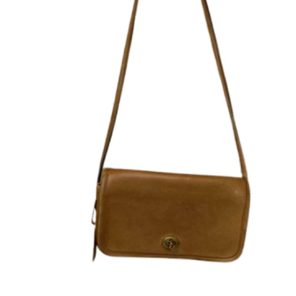 Coach Tan Leather Crossbody Shoulder Bag